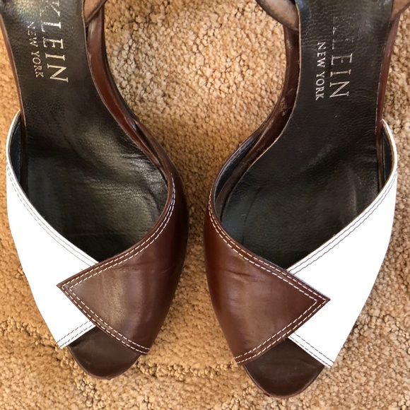 Anne Klein Peep toe sling back shoes - Picture 3 of 4